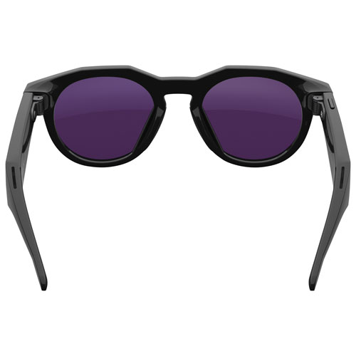 Lunettes intelligentes HSTN Meta d'Oakley avec intelligence artificielle, photo, vidéo, audio et assistant vocal - Noir/Verres Transitions