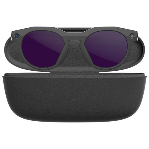 Lunettes intelligentes HSTN Meta d'Oakley avec intelligence artificielle, photo, vidéo, audio et assistant vocal - Noir/Verres Transitions