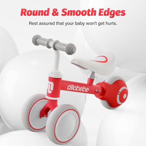 Draisienne de bébé, motos adorables pour tout-petits de 12-36 mois Cadeaux pour fille de 1 an pour faire passer bébé de debout à course avec siège