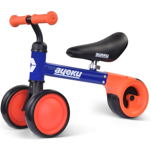 Baby Balance Bike, Cute Toddler Bikes 12-36 Months Gifts for 1 Year Old Boy/Girl Bike to Train Baby from Standing to Running, Ocean Blue