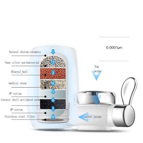 Robinet – Système de purification de filtre à eau du robinet, réduit le plomb, le chlore et le mauvais goût, cuisine de 320 gallons, système de