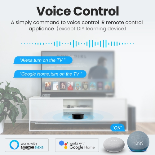 WiFi IR Remote For Air Conditioning TV Home Devices Universal Infrared Remote Control Works With Tuya Alexa, Google Home