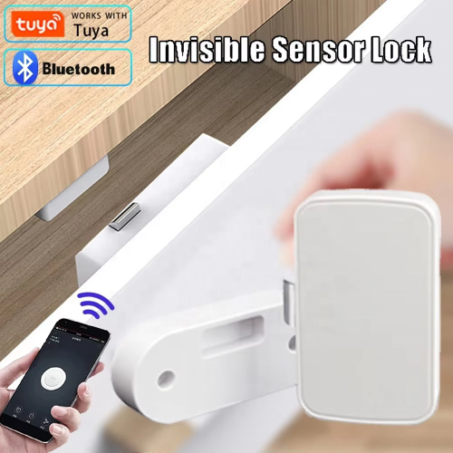 Drawer Lock Bluetooth Smart Lock Smart Home Security-Protection For Tuya APP Wireless Keyless Unblanking Cabinet Lock