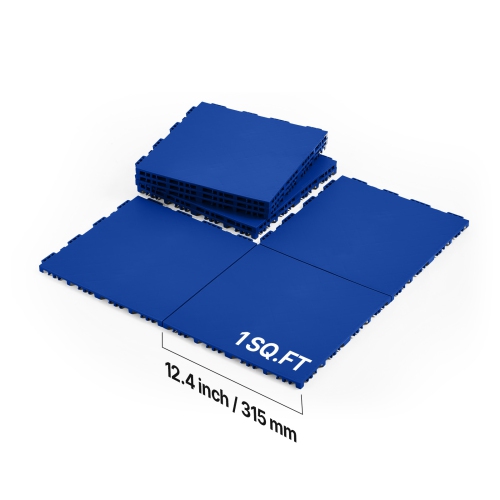 VEVOR 12 x 12 in 8 Pcs Dryland Tiles for Hockey Floor Mat, Interlocking Versatile Training Surface, Dance Floor Tiles, Hockey Training Equipment