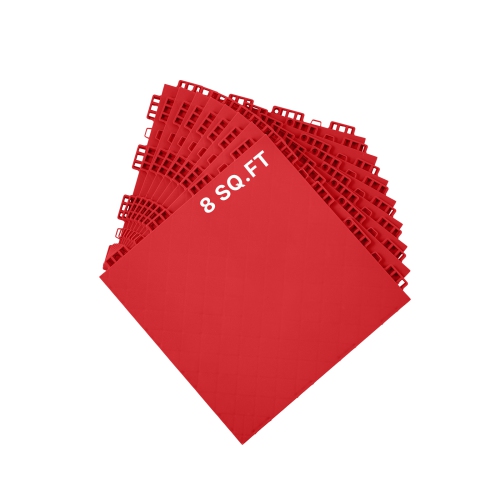 VEVOR 12 x 12 in 8 Pcs Dryland Tiles for Hockey Floor Mat, Interlocking Versatile Training Surface, Dance Floor Tiles, Hockey Training Equipment