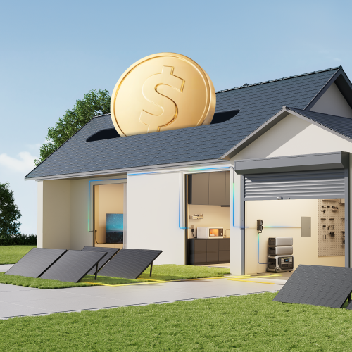 Anker SOLIX F3000 Portable Power Station 3,072Wh/3,600W Essential Home Backup - Black