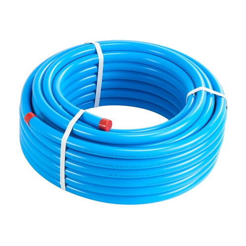 VEVOR 100FT x 3/4" Air Compressor Line Kit, HDPE-Aluminum Compressed Air Piping System, Leak-Proof, Pressure-Resistant & Easy-to-Install, Compressed