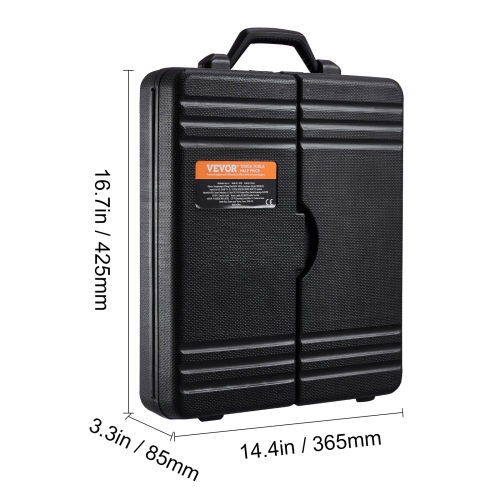 VEVOR 221-Piece Mechanics Tool Set, 1/4" and 3/8" Drive Sockets, SAE and Metric Mechanic Tool Kit with Bits, Wrenches, Ratchet Handle, Accessories,