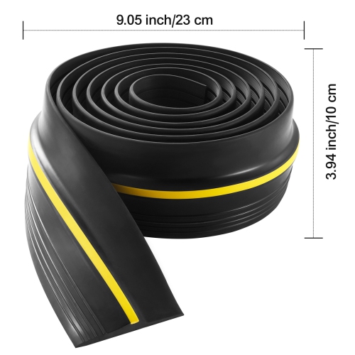 VEVOR 10 FT Garage Door Threshold Seal Strip, Universal Garage Door Floor Seal Strip with Adhesive, Garage Door Bottom Weatherproof Strip,Upgraded