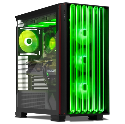 YEYIAN Mirage X Gaming PC Desktop, Ryzen 7 9900X3D 5.5 GHz, RTX 5090 GDDR7, 32GB DDR5 RGB 6000MHz, 1TB NVMe Gen4 SSD, AI Accelerate Gamer Prebuilt