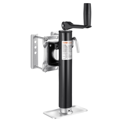 Cric de remorque VEVOR 2000&nbsp;lb, cric à boulon pivotant robuste, support de remorque à levage de 10&nbsp;po avec poignée pour remorque de VR,