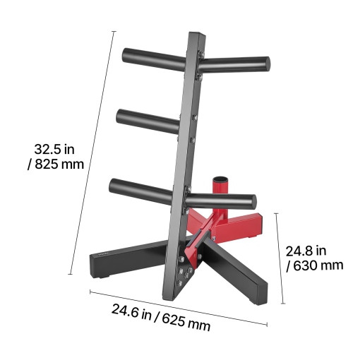 Support pour disques de poids VEVOR, support pour disques de 2 po à cadre en L, support pour disques de poids standard, support de rangement