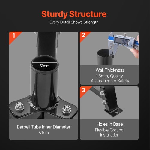 Support pour disques de poids VEVOR, support pour disques de 2 po, support pour disques de poids standard, support de rangement pour poids