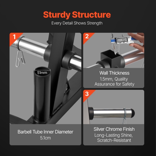 Support pour disques de poids VEVOR, support pour disques de 2&nbsp;po à cadre en L, support pour disques de poids standard, support de rangement