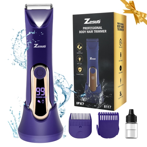 MYACUC  Women's Bikini Trimmer, Electric Shaver With Led Display, Wet And Dry, Ipx7 Waterproof Shaver