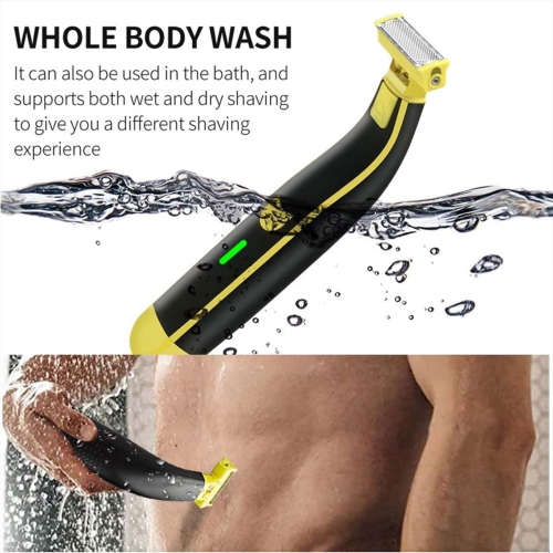 Full Body Shaver, USB Rechargeable Portable Electric Beard Trimmer, Wet and Dry Shaver for Men and Women