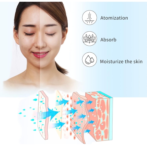 Home use rotary spray facial steamer to deeply cleanse and moisturize your face