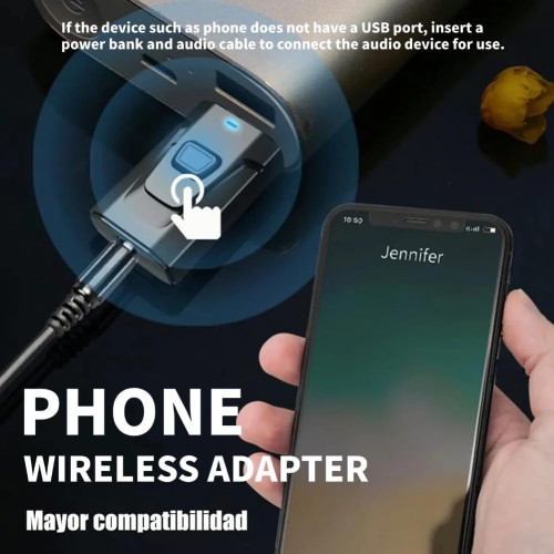 2PCS USB Bluetooth Transmitter for TV with Clear Sound,Plug and Play Audio Adapter,Bluetooth 5.0 Adapter for TV Car PC,Wireless Audio Receiver