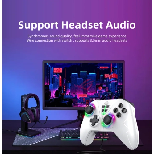 Xboxone Controller RGB Color Light 360 2.4G Wireless Game Wake-up Programmable Vibration Game Controller, Support Xbox one/SX Controller, PC Console