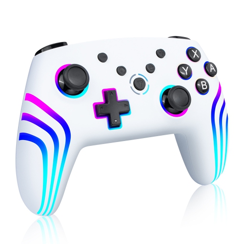 THE WAY  New Ns Pro Game Handle Switch Bluetooth Wireless Controller, Equipped \w Six-Axis Somatosensory Vibration And RGB Colorful Lights, Switch &
