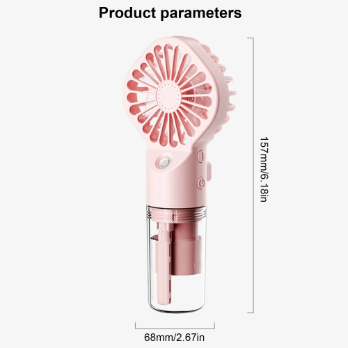 Spray fan mini handheld small fan USB charging portable fan spray humidification outdoor fan two in one spray fan mini fan four speed beauty