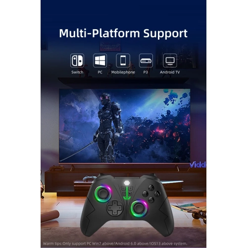 Xboxone Controller RGB Color Light 360 2.4G Wireless Game Wake-up Programmable Vibration Game Controller, Support Xbox one/SX Controller, PC Console