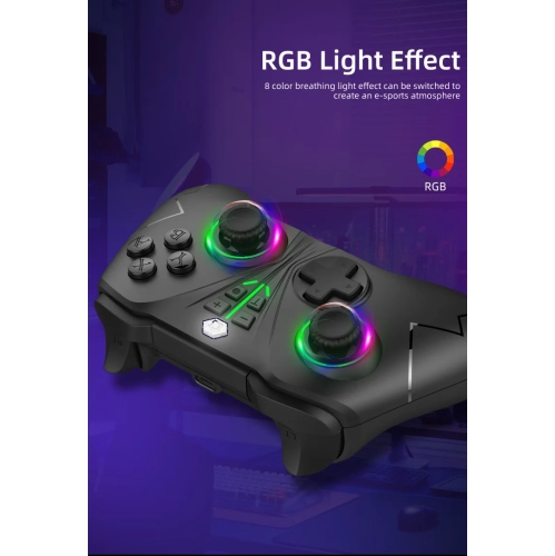 Xboxone Controller RGB Color Light 360 2.4G Wireless Game Wake-up Programmable Vibration Game Controller, Support Xbox one/SX Controller, PC Console