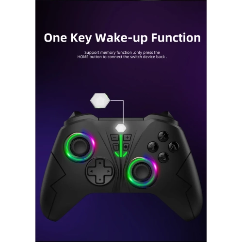 Xboxone Controller RGB Color Light 360 2.4G Wireless Game Wake-up Programmable Vibration Game Controller, Support Xbox one/SX Controller, PC Console