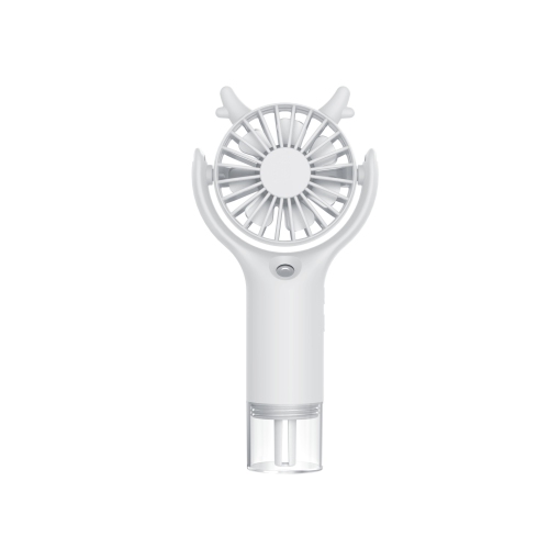 2025 USB Mini New Water Mist Fan Portable Summer Handheld Rechargeable Handheld Water Mist Air Conditioner Fan, White