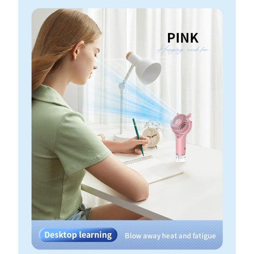 2025 USB Mini New Water Mist Fan Portable Summer Handheld Rechargeable Handheld Water Mist Air Conditioner Fan, White