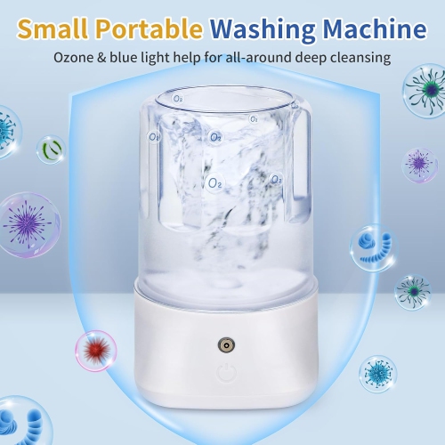 Mini Portable Washing Machine,USB Rechargeable Small Washer for Underwear Socks & Baby Clothes,Compact Travel Laundry for Apartment Dorm RV Camping