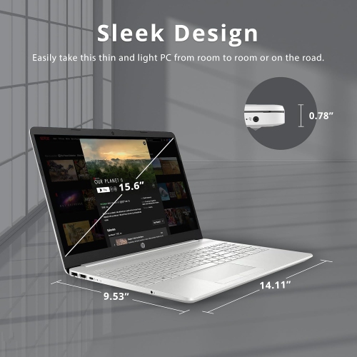 Refurbished Excellent - HP 15.6" HD Touchscreen Laptop, 11th Gen Intel Core i5-1135G7, 512GB PCIe SSD, 16GB RAM, Backlit Keyboard, Iris Xe Graphics,