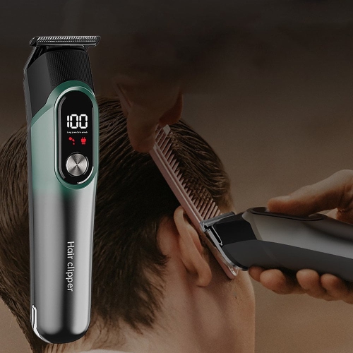 5-in-1 Electric Hair Clippers Set Adjustable Digital Display Shaver Stainless Steel Precision Cutting Tools for Hair and Beard Styling