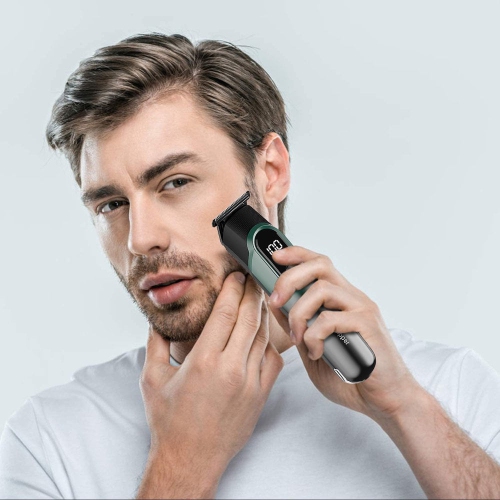 5-in-1 Electric Hair Clippers Set Adjustable Digital Display Shaver Stainless Steel Precision Cutting Tools for Hair and Beard Styling