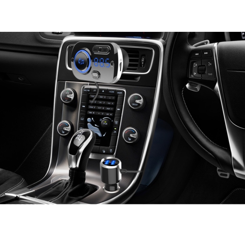 Émetteur FM Bluetooth pour l'auto, sans fil, mains libres Bluetooth 5,0 1,2&nbsp;po, lecteur MP3 LCD, chargement rapide USB 3,0 accessoires pour