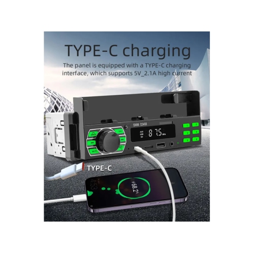 Récepteur de musique multifonction pour l'auto Lecteur MP3 Bluetooth + Radio FM Lecteur USB multifonction / Carte SD Direct Plug-in