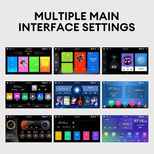 A 7-inch dual-DIN car audio system for Volkswagen Golf IV, compatible with CarPlay/Android Auto, FM/AM radio, USB interface, and rearview camera.
