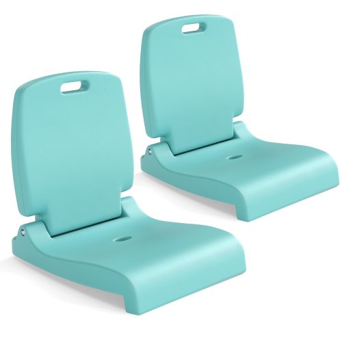 GYMAX  2PCs Poolside Chairs for Edge Of Pool Foldable Outdoor Pool Chair