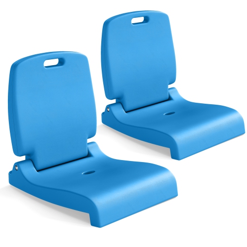 GYMAX  2PCs Poolside Chairs for Edge Of Pool Foldable Outdoor Pool Chair