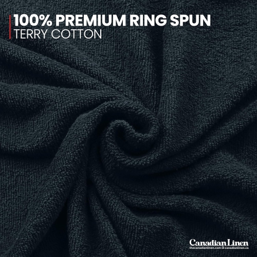 Canadian Linen Yukon – Ensemble de 24 essuie-mains en coton doux et absorbant léger, 15 x 25&nbsp;po, séchage rapide et séchage rapide pour le salon