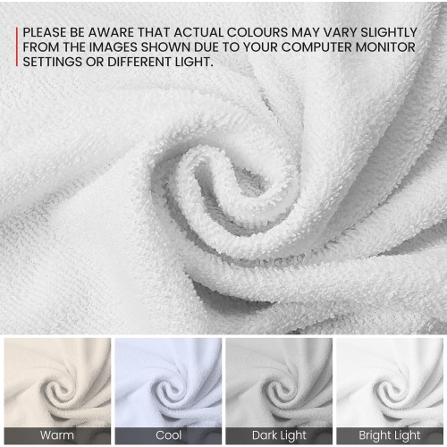 Canadian Linen Yukon Hand Towels Set, 24 Pack, 15"x25", Lightweight Quick Dry Soft Absorbent Cotton Hand Towel for Nursing Hospital Hotel Motel, White