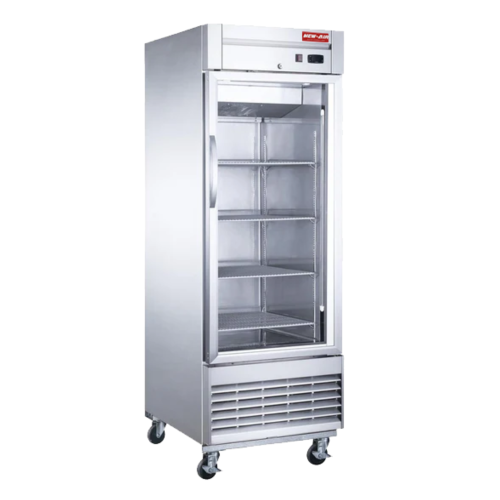 NEW AIR REF  New Air Nsgr-28-H 28" Glass Door Refrigerator Reach-In - Ideal for Restaurants, Cafés, Convenience And Grocery Stores