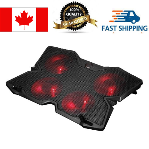 784 Laptop Cooler Pad with 4 Red Led Fans, 40.5*28*2.8CM, Up to 17, LAP-COOLER-784