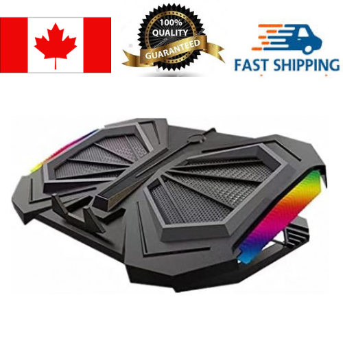 017 RGB Laptop Cooler Pad, 41*27*3CM, Up to 17, RGB-017