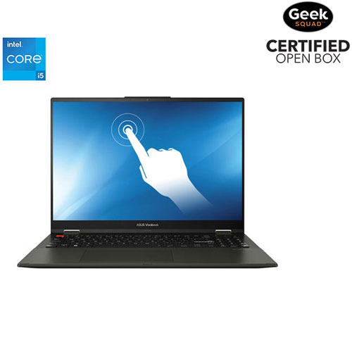 Boîte ouverte - Portable 2-en-1 à écran tactile de 16 po Vivobook S 16 Flip d'ASUS - Noir
