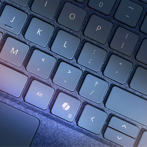 Clavier de Microsoft avec rangement pour stylet pour Surface Pro (11e édition)/Pro 8/Pro 9 - Anglais - Saphir