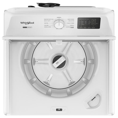 Laveuse à chargement par le haut haute efficacité de 4,8 pi³ de Whirlpool - Blanc