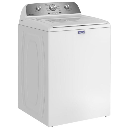 Laveuse à chargement par le haut haute efficacité de 4,8 pi³ de Maytag - Blanc