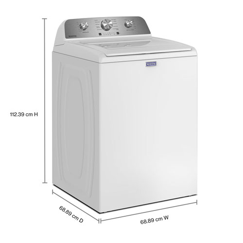 Laveuse à chargement par le haut haute efficacité de 4,8 pi³ de Maytag - Blanc