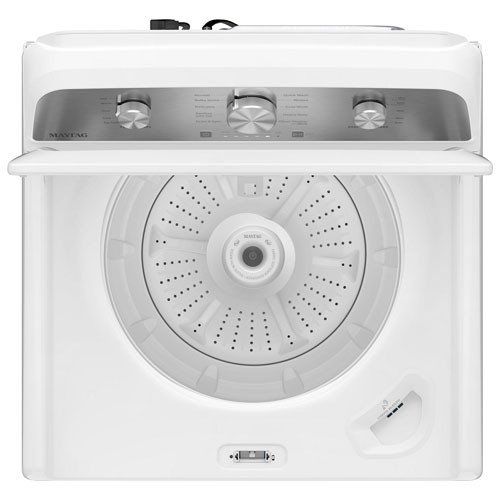 Laveuse à chargement par le haut haute efficacité de 4,8 pi³ de Maytag - Blanc